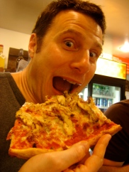 Me at Bleeker Street Pizza, New York